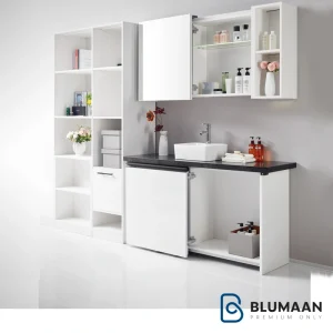 تصویری از مکانیزم این لاین خطی ملونی، محصولی از برند ملونی، مناسب برای کابینت و کمد دیواری، با قابلیت تحمل وزن بالا و حرکت روان.