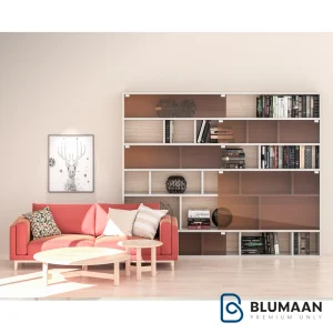 مکانیزم آرام بند آویز شیشه ملونی - بلومان. یک راه حل عالی برای درب های شیشه ای کمدها.