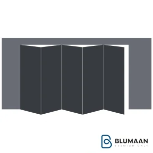 درب آکاردئونی پنج درب چوبی فانتونی K605 با طراحی مدرن و کیفیت بالا.